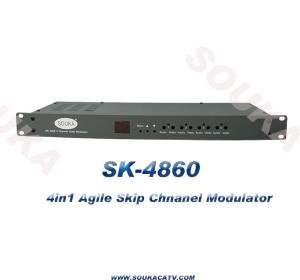 SK-4860 4 in 1 Agile TV Modulator for Cable TV System